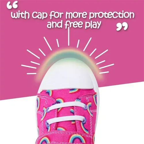 Kids Boys Girls Sneakers for Pink Rainbow - KKOMFORME