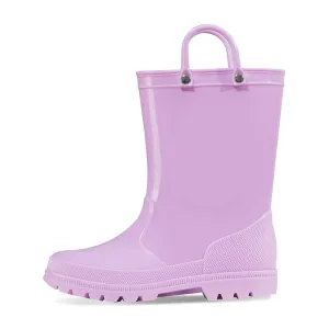 Kids Girls Light Rain Boots Solid LILAC-KKOMFORME
