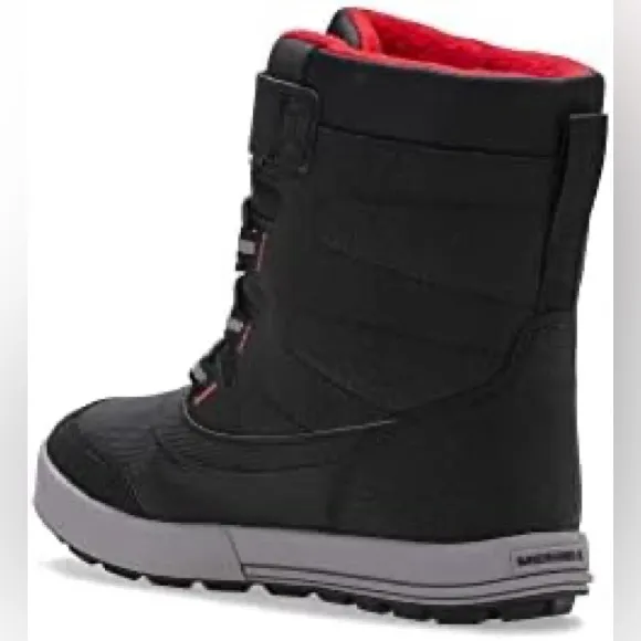 Kids Merrell Unisex-Snow Storm Waterproof Black/Red/Grey.