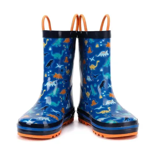 Kids Rain Boots for Boys Dinosaurs - Kkomforme