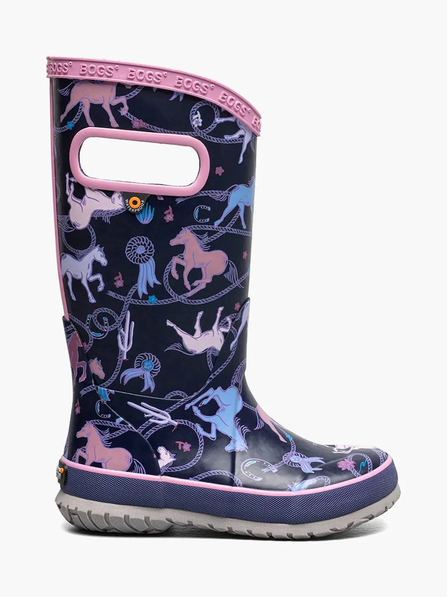 Kids' Rainboot Rodeo Horses