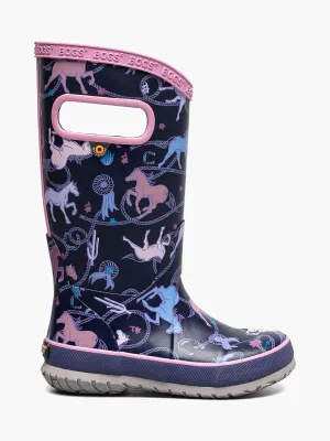 Kids' Rainboot Rodeo Horses