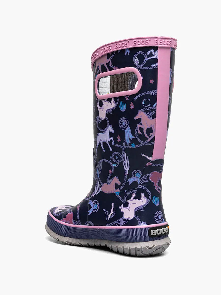 Kids' Rainboot Rodeo Horses