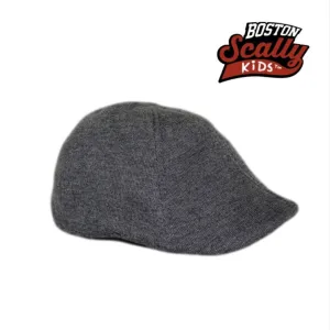 Kids The Scrapper Boston Scally Cap - Charcoal Grey