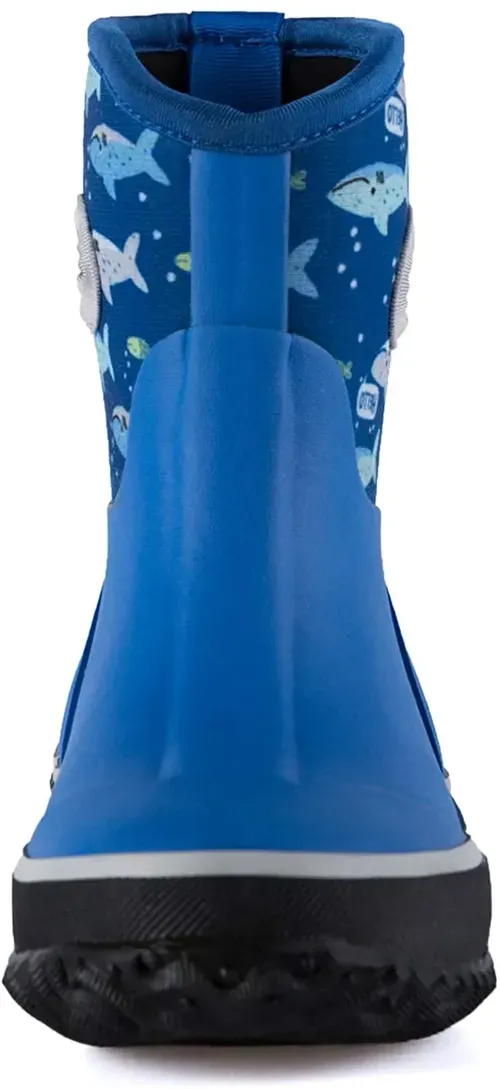 KKOMFORME Neoprene Warm Rain Boots Winter Snow Boots for Toddler and Little Kids