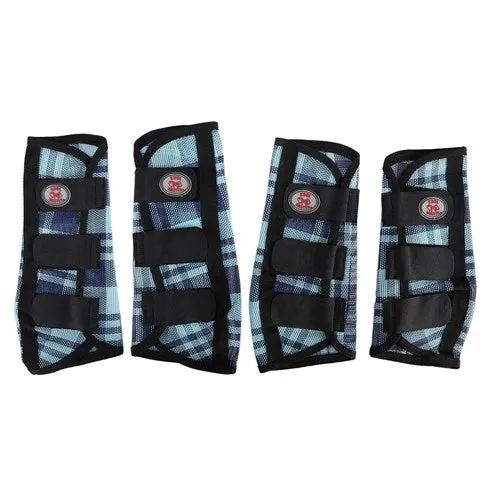 Kool Master PVC Mesh Fly Boots Turquoise - Set of 4