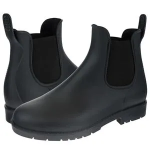 Ladies Matte Solid Chelsea Rain Boot