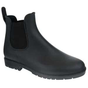 Ladies Matte Solid Chelsea Rain Boot
