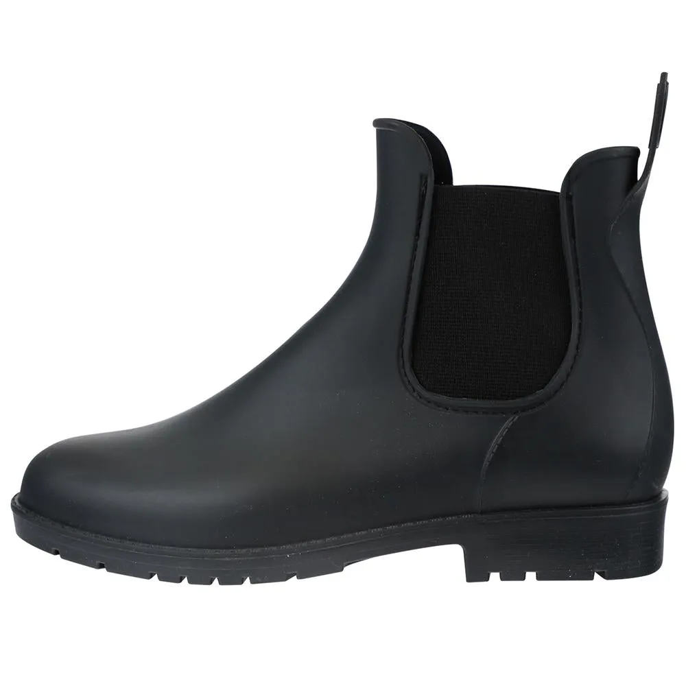 Ladies Matte Solid Chelsea Rain Boot