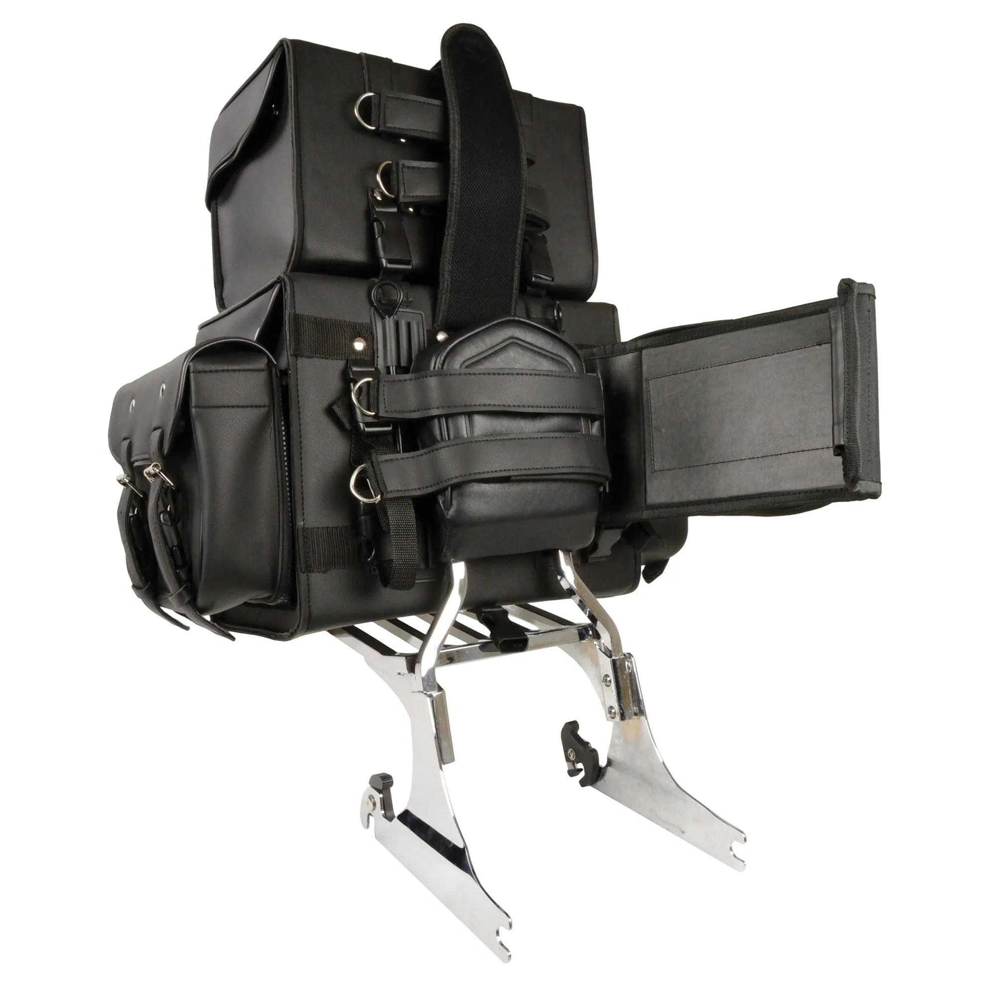Large Four Piece PVC Touring Pack w/ Barrel Bag (15.5X13X10)