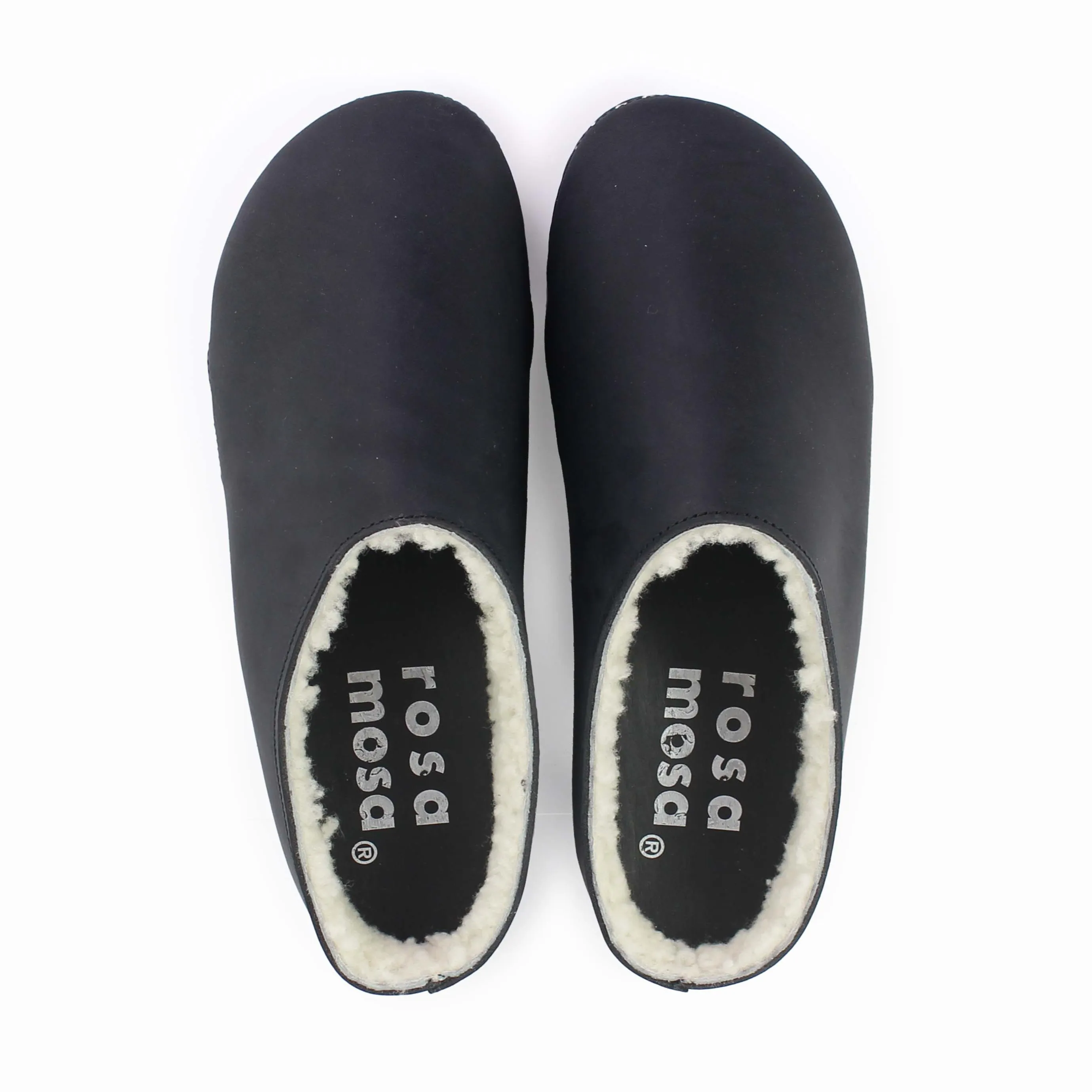LEO Shearling   Black Off-white