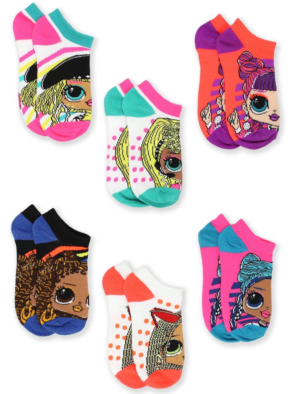L.O.L. Surprise! Socks 6-Pack