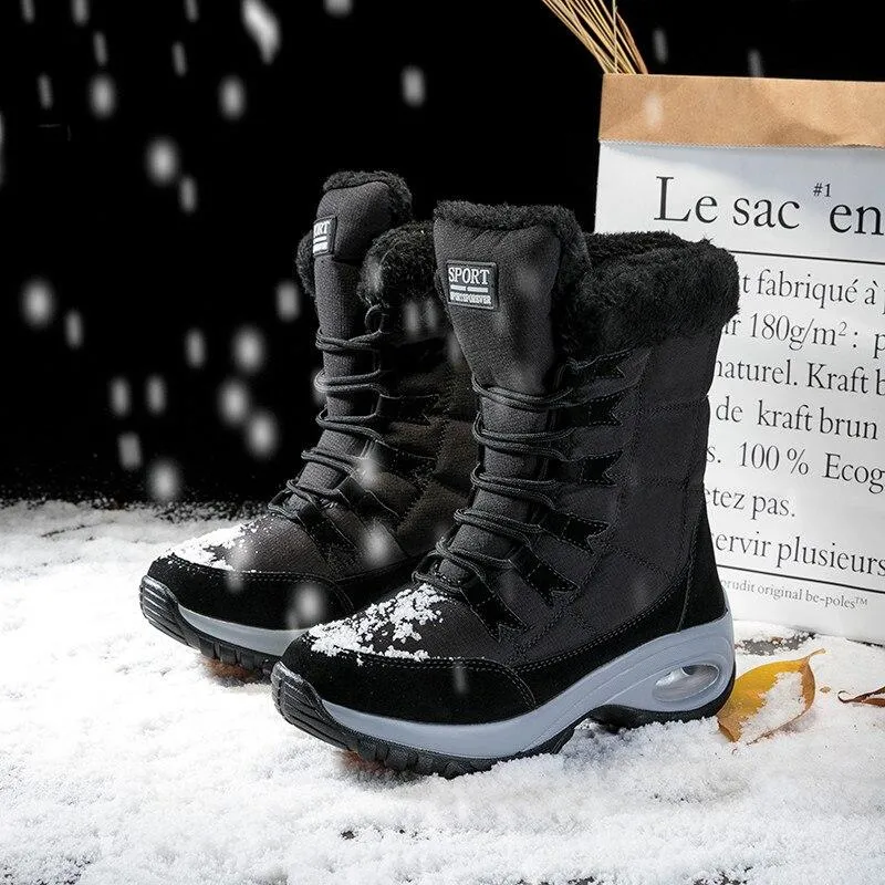 Lucina Winter Warm Mid-Calf Snow Boots for Women