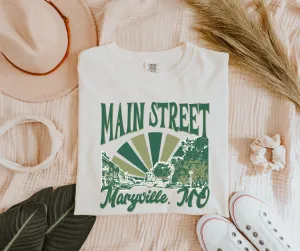 Main Street Maryville, MO Cream Colored Tee