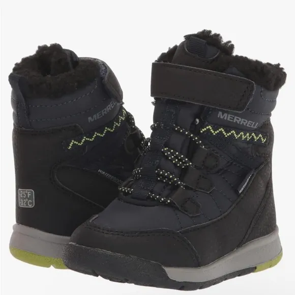 Merrell Unisex-Child Snow Crush 3.0 Jr Waterproof Boot insulated size 6 toddler