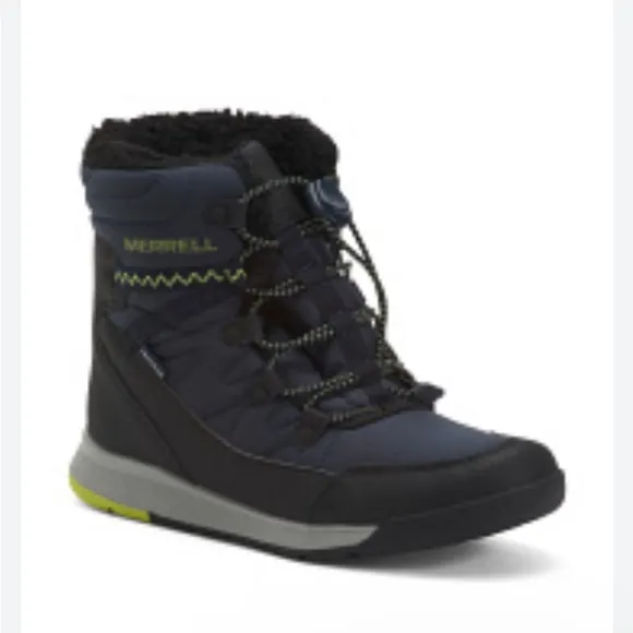 Merrell Unisex-Child Snow Crush 3.0 Jr Waterproof Boot insulated size 6 toddler