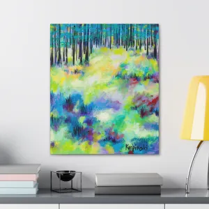 Nature Canvas Tree Art Contemporary Print - Field of Trees 2 by  Leslie Karpinski