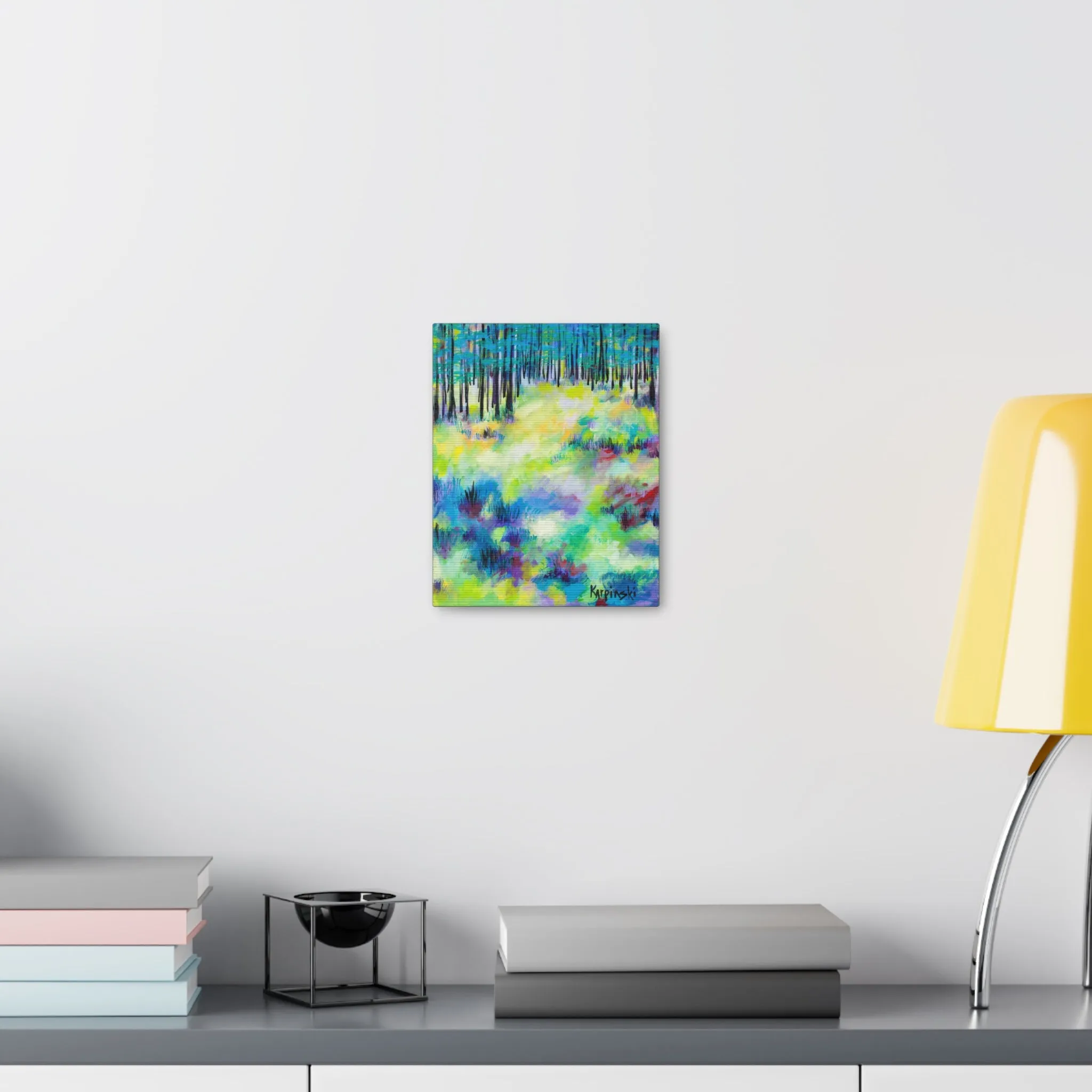 Nature Canvas Tree Art Contemporary Print - Field of Trees 2 by  Leslie Karpinski