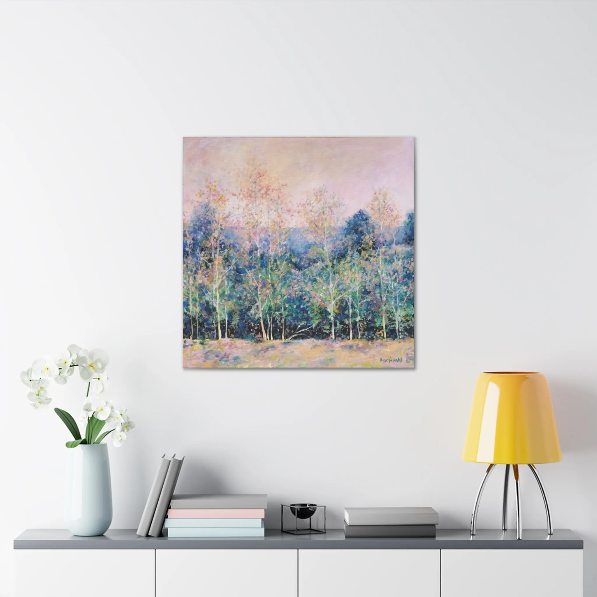 Nature Tree Landscape Canvas Art -  Symphony of Trees by Leslie Karpinski