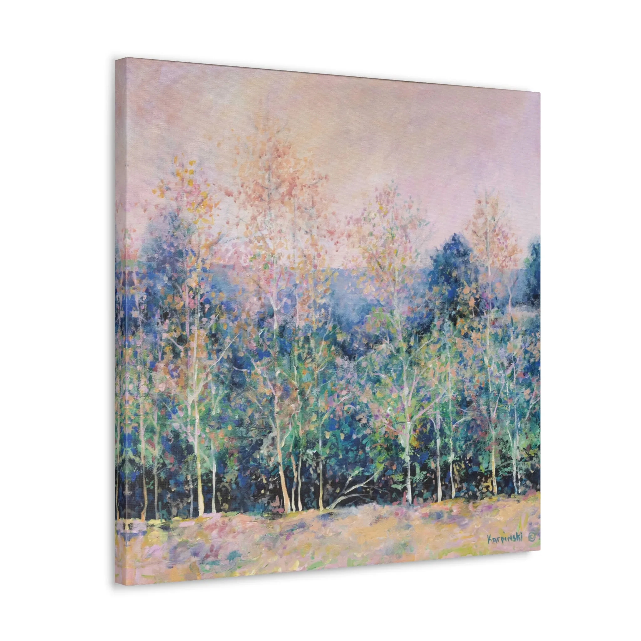 Nature Tree Landscape Canvas Art -  Symphony of Trees by Leslie Karpinski