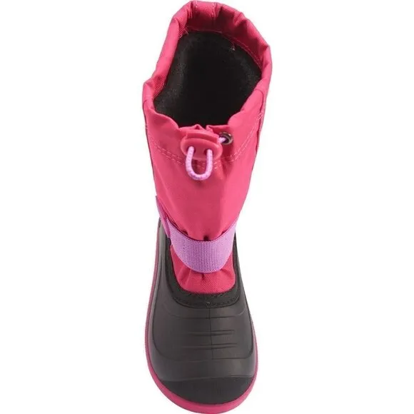 NEW Girl's Kamik Snow Boots, Rose/Black, Girls 9