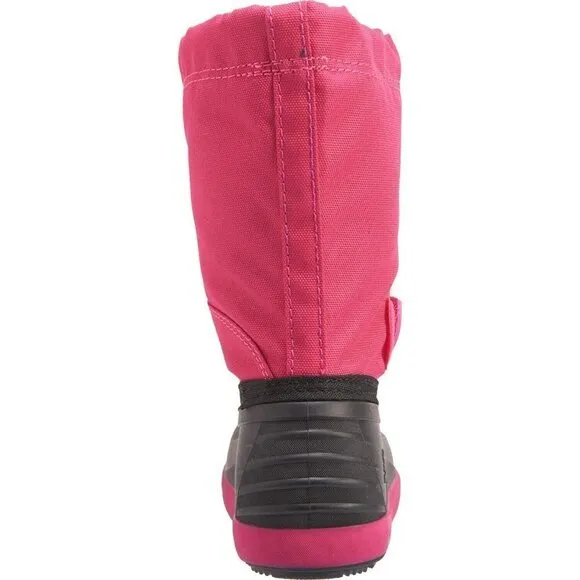 NEW Girl's Kamik Snow Boots, Rose/Black, Girls 9