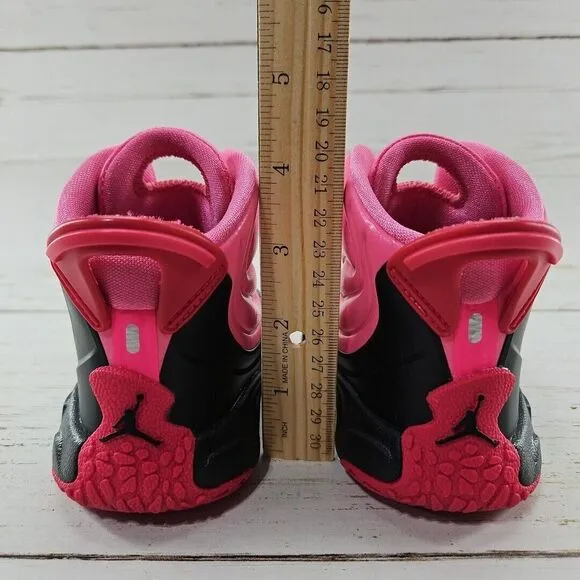 Nike Air‎ Jordan Drip 23 Pink Black Toddler Girls 7C Rain Boots CT5799-600