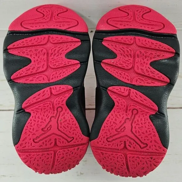 Nike Air‎ Jordan Drip 23 Pink Black Toddler Girls 7C Rain Boots CT5799-600