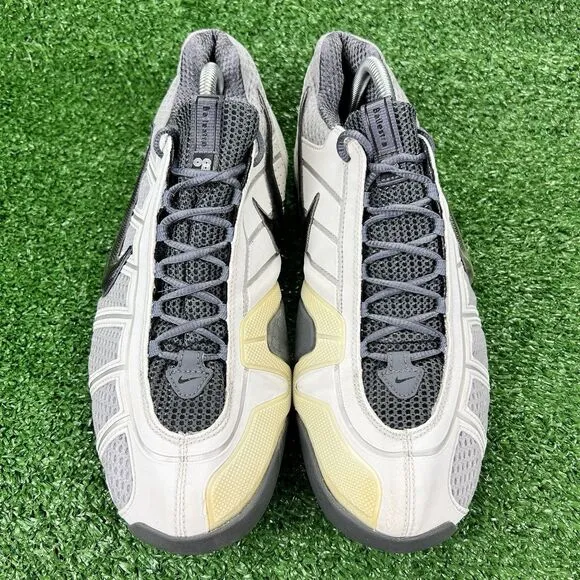 Nike Air Zoom Fencing Shoes Men's 10 White Flint Grey Fencer Sneakers 321088-002