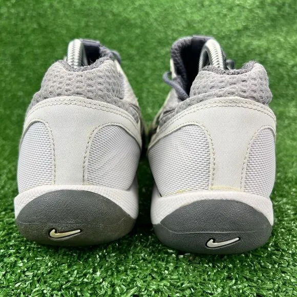 Nike Air Zoom Fencing Shoes Men's 10 White Flint Grey Fencer Sneakers 321088-002