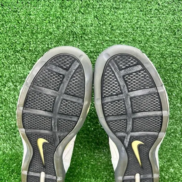 Nike Air Zoom Fencing Shoes Men's 10 White Flint Grey Fencer Sneakers 321088-002