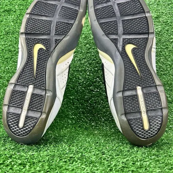Nike Air Zoom Fencing Shoes Men's 10 White Flint Grey Fencer Sneakers 321088-002