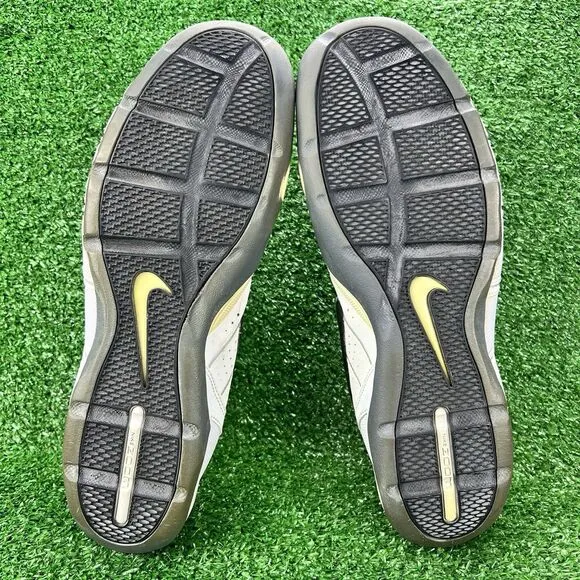 Nike Air Zoom Fencing Shoes Men's 10 White Flint Grey Fencer Sneakers 321088-002