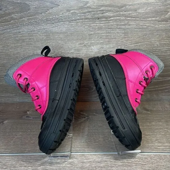 Nike Woodside 2 High Top ACG Black Pink Toddler Girl Size 8 Rain Snow Boots