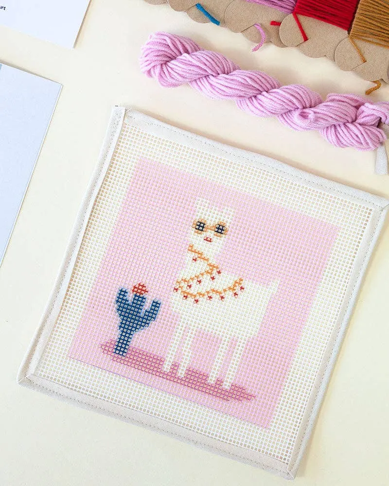 No Drama Llama - Needlepoint Kit for Kids
