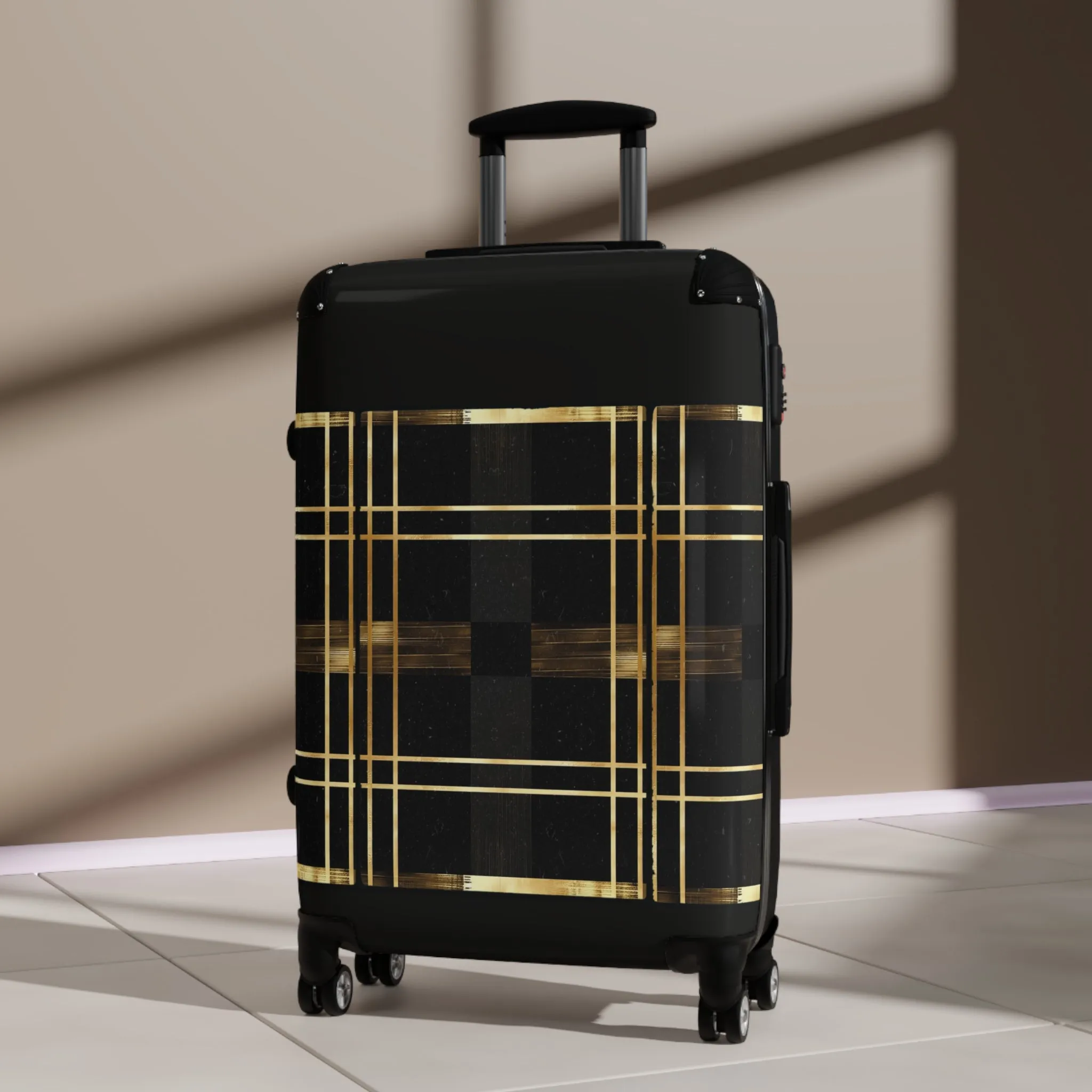 Noir & Gold Glam Suitcase