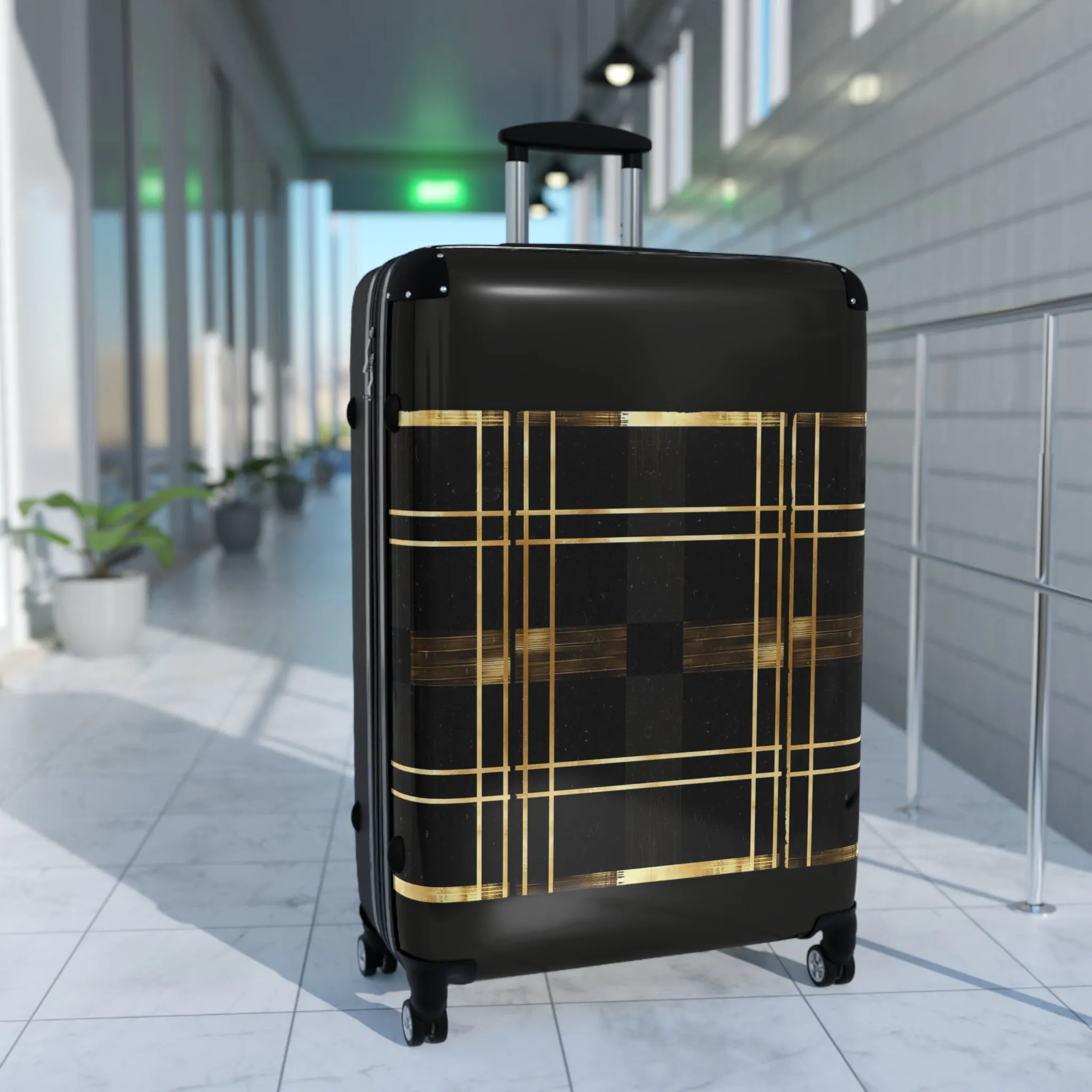 Noir & Gold Glam Suitcase