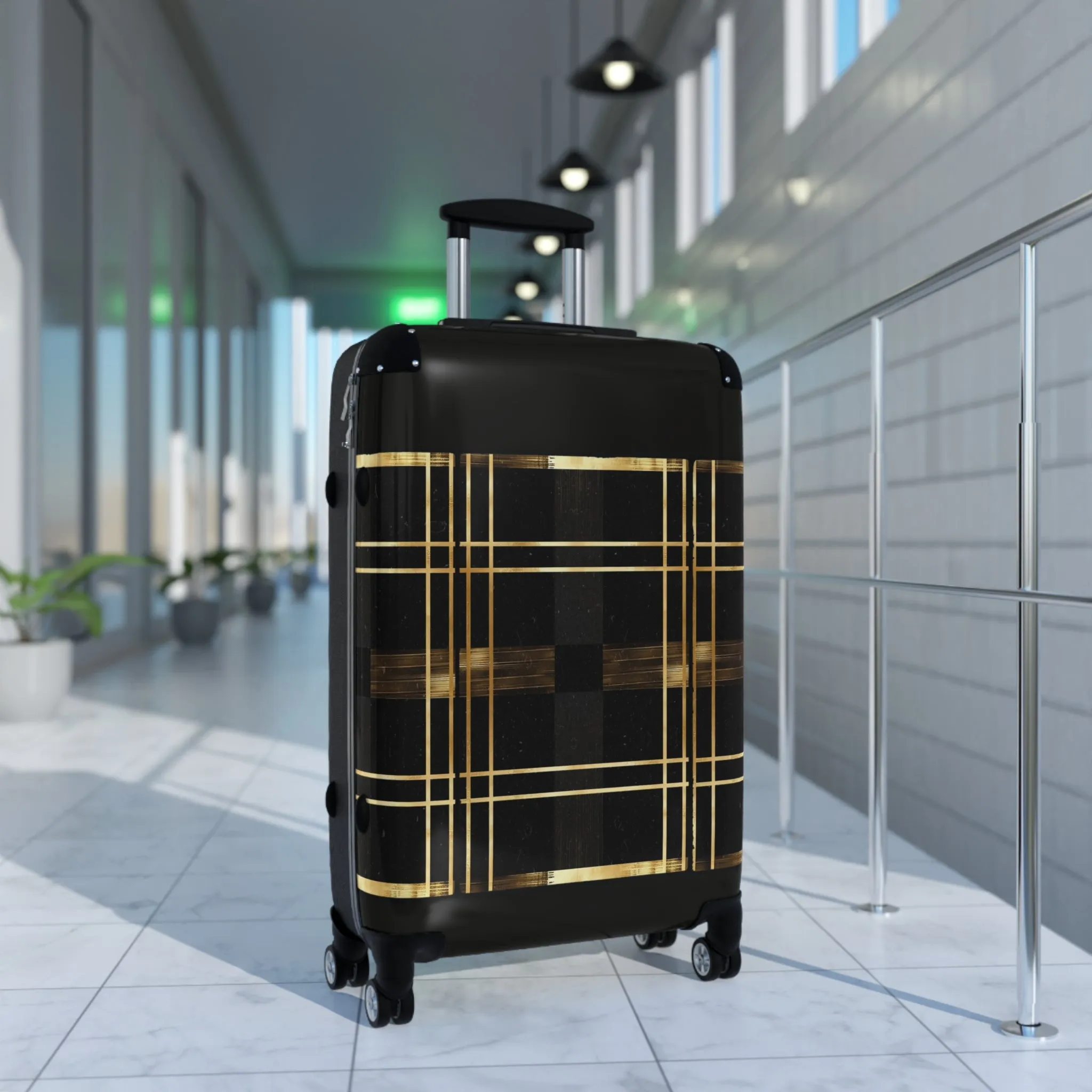 Noir & Gold Glam Suitcase
