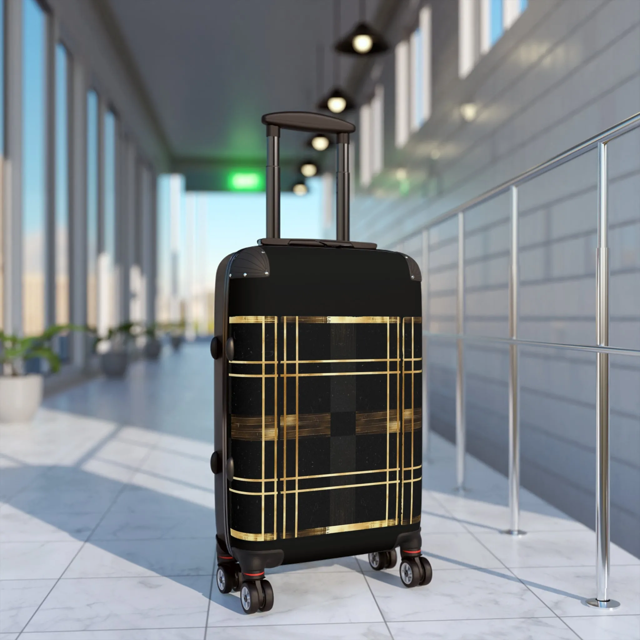 Noir & Gold Glam Suitcase