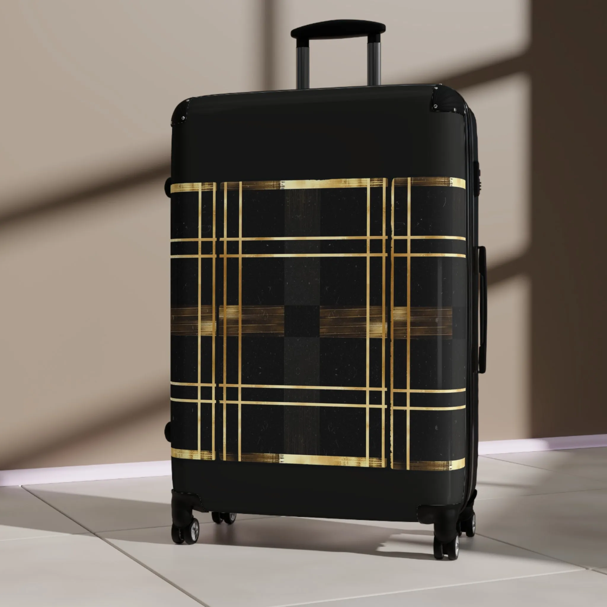 Noir & Gold Glam Suitcase