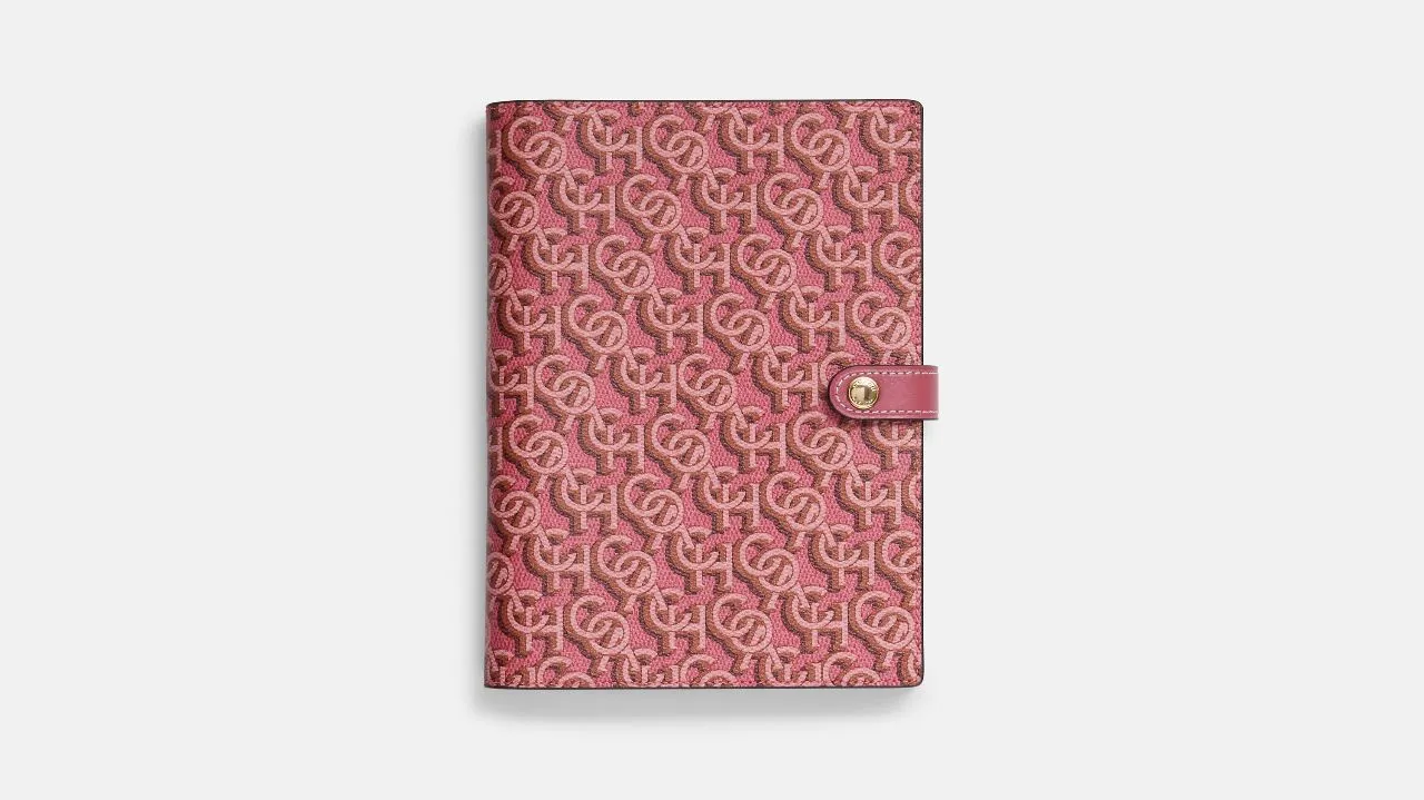 Notebook With Coach Monogram Print