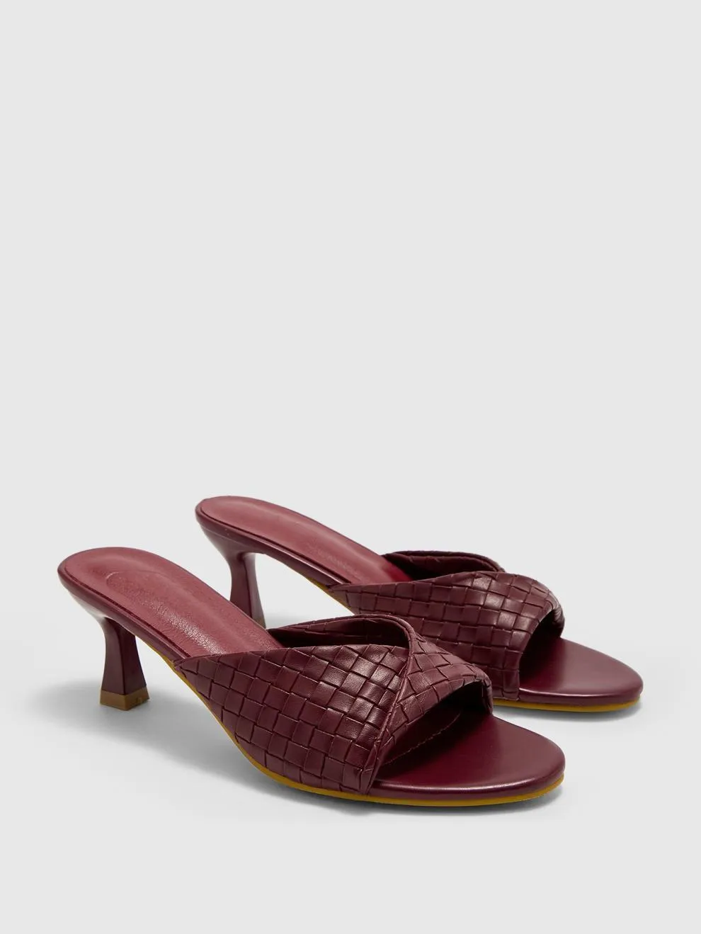 Open-Toe Bow High Heels