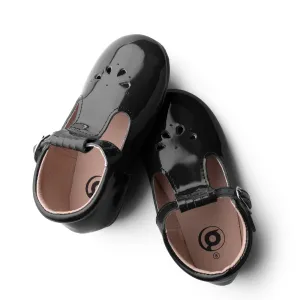 Patent Leather T-Bar | Color 'Ink Black' | Hard Sole