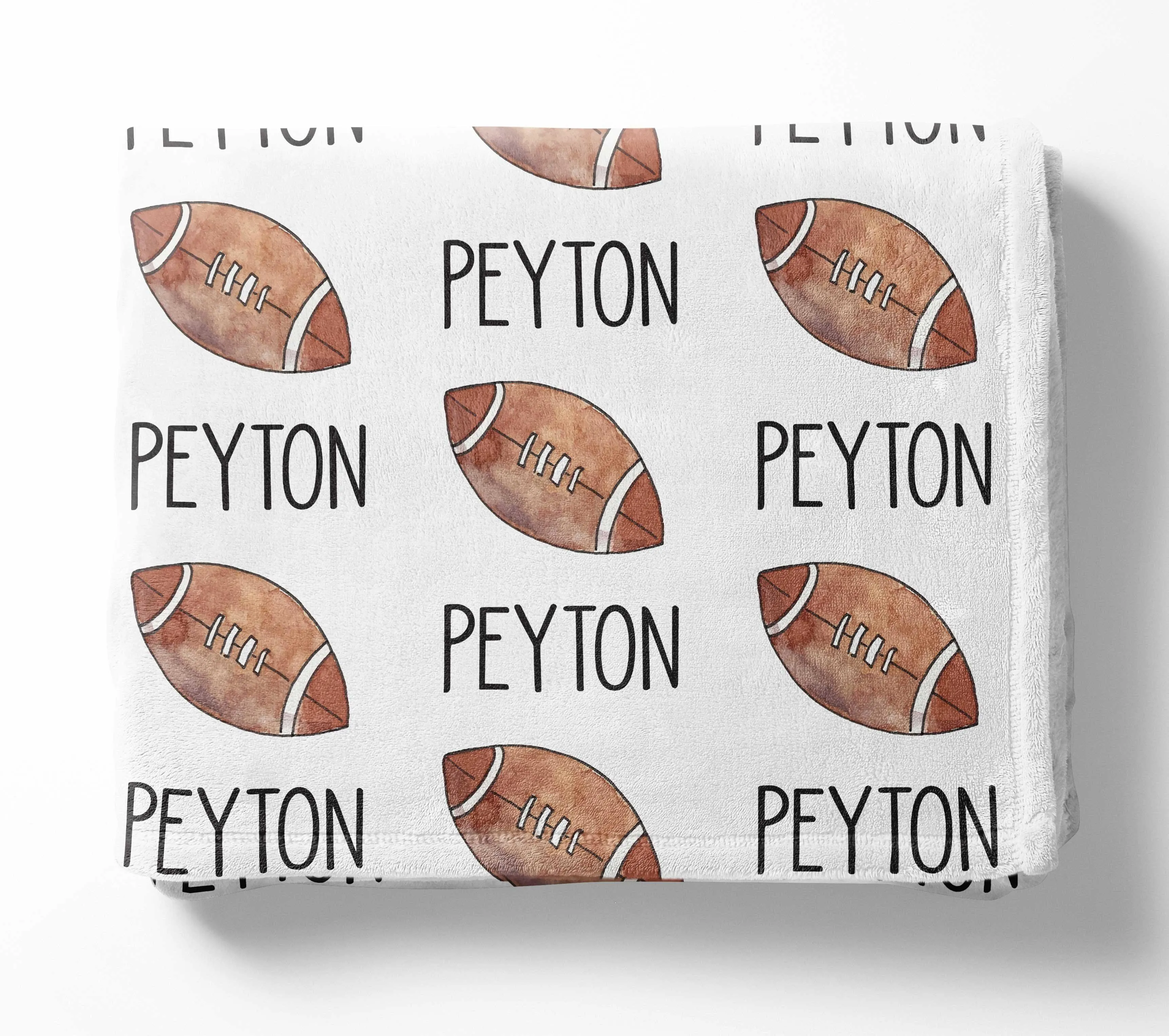 Personalized Kid/Teen Blanket - Football
