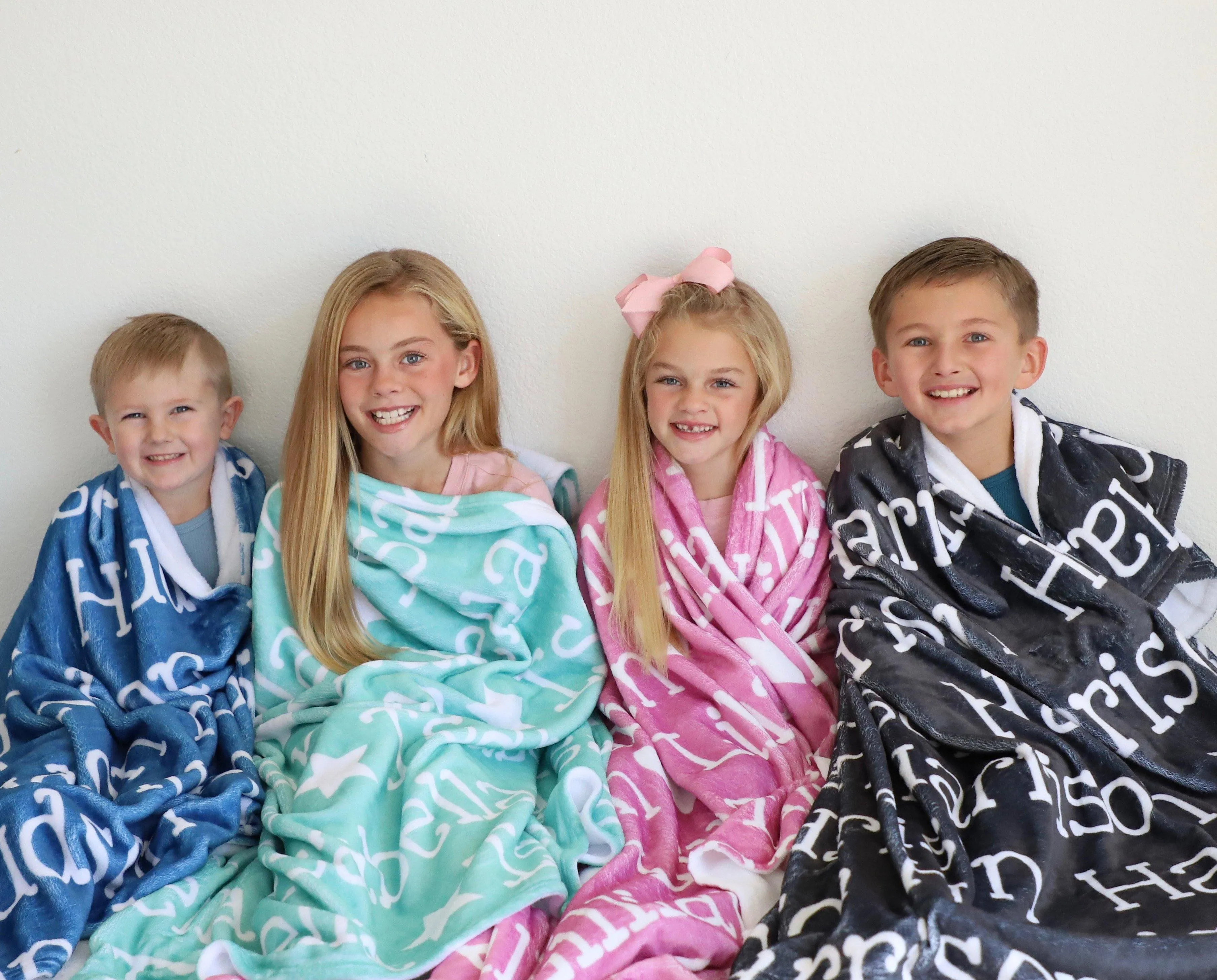 Personalized Kid/Teen Blanket - Name and Heart