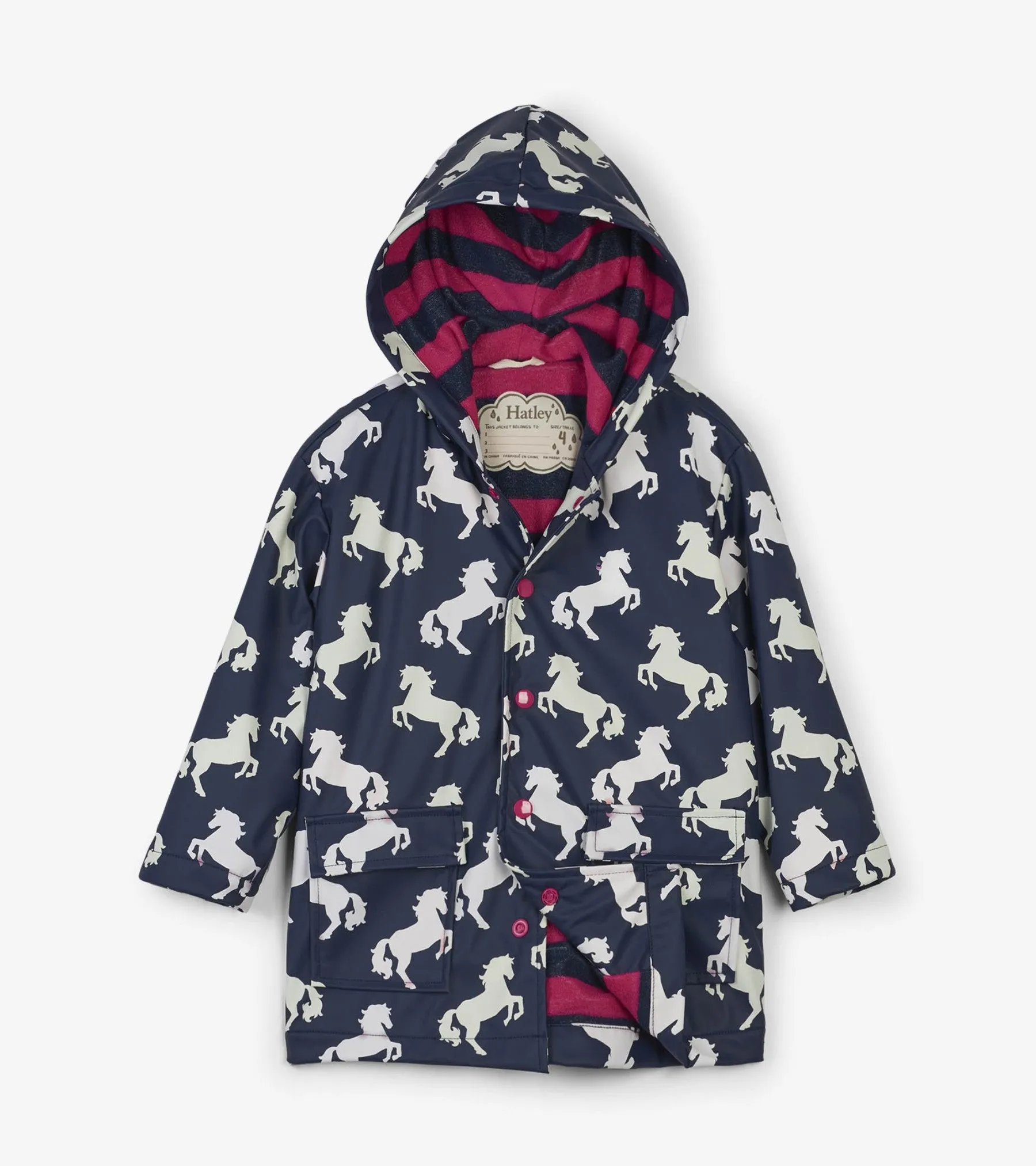 Playful Horses Colour Changing Raincoat