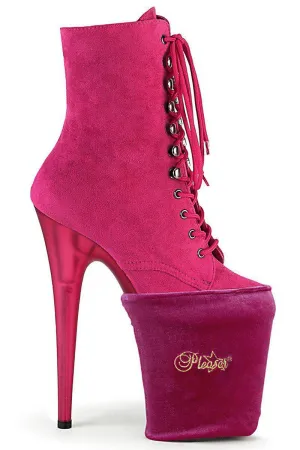 Pleaser USA Shoe Protectors - Hot Pink Velvet