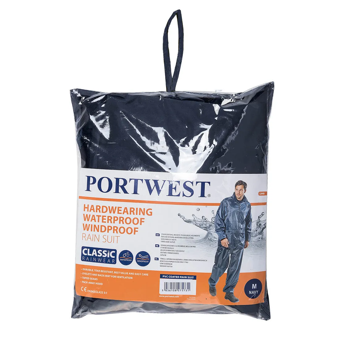 Portwest PVC Coated Rain Suit L440