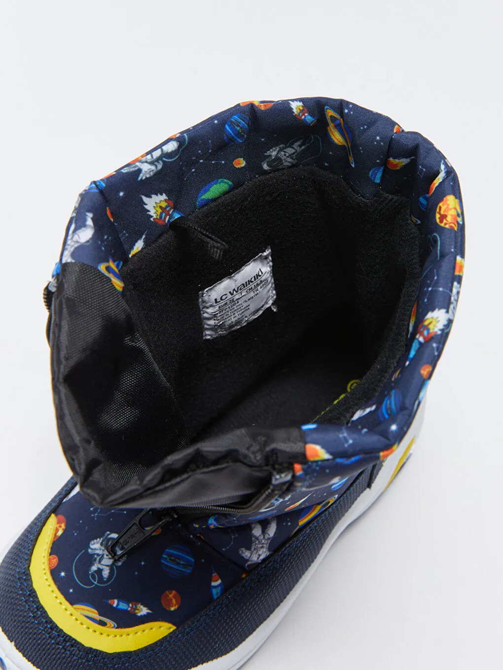Printed Zippered Boy's Snow Boots
