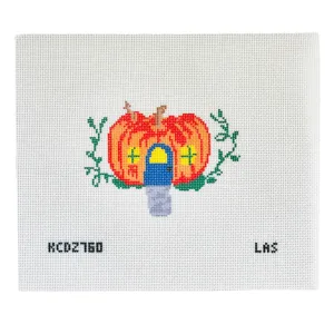Pumpkin House Printed Canvas